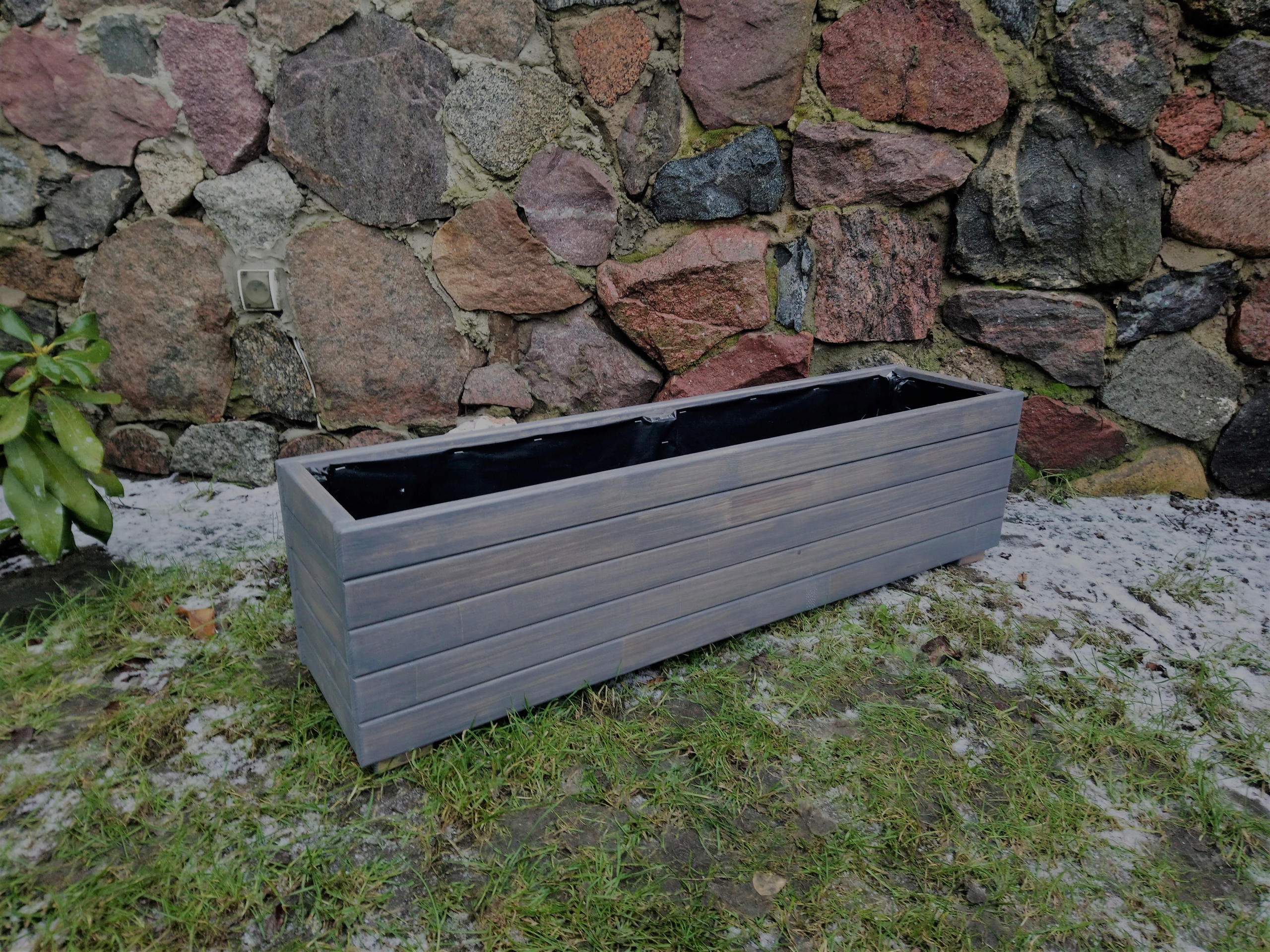 Balkónový box 100 x 25 cm drevo